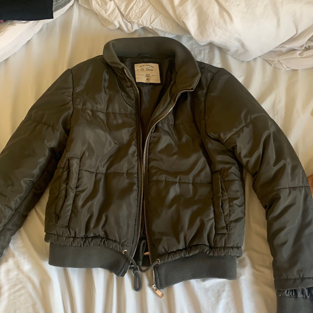 Dark Green Puffer Jacket